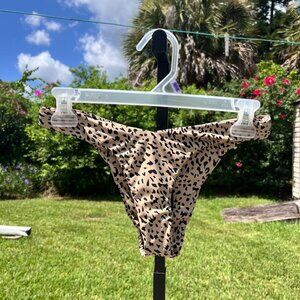 Volcom Animal Print Nylon Bikini Swimsuit Bottoms ONLY Size S